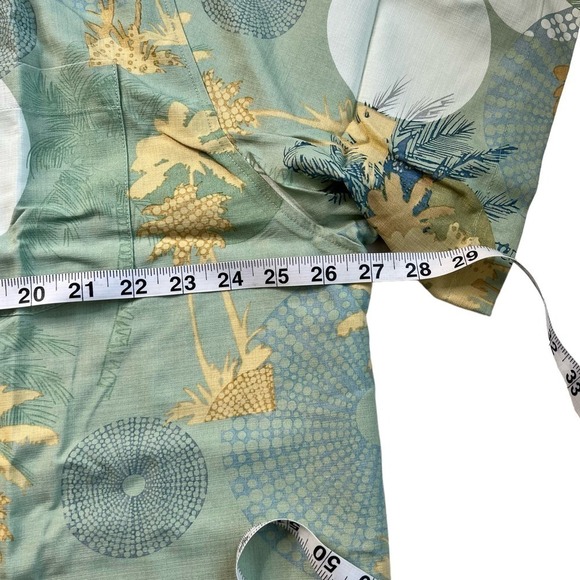 New Men’s Havana Breeze Silk Short Sleeve Printed Button Up Shirt Size XXL - Picture 7 of 8